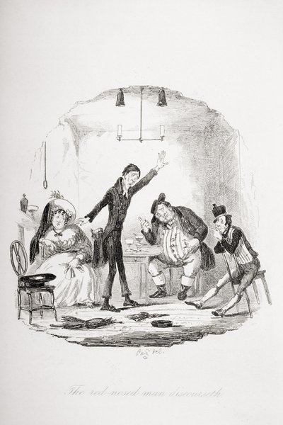Der rotnasige Mann spricht, Illustration aus 